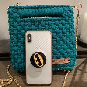 100% hand made crochet purse.